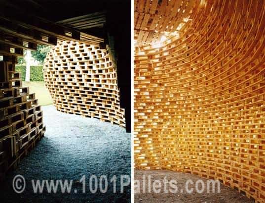 1300 Pallets Pavilion by Matthias Loebermann Pallet Sheds, Cabins, Huts & Playhouses 1300 Pallets Pavilion by Matthias Loebermann Pallet Sheds, Cabins, Huts & Playhouses