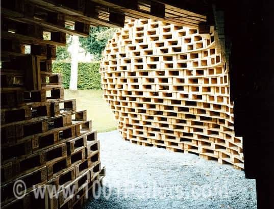 1300 Pallets Pavilion by Matthias Loebermann Pallet Sheds, Cabins, Huts & Playhouses 1300 Pallets Pavilion by Matthias Loebermann Pallet Sheds, Cabins, Huts & Playhouses