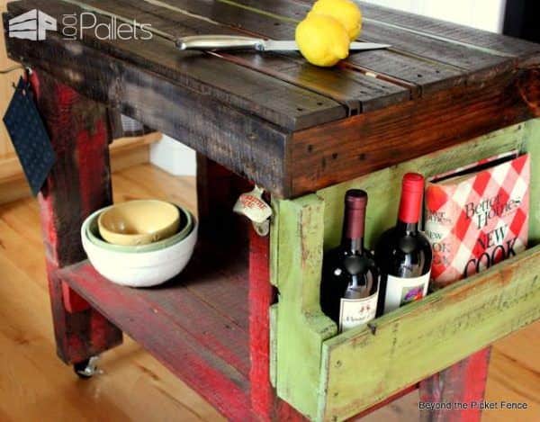 Pallet Island for Your Kitchen Pallet Desks & Pallet Tables 