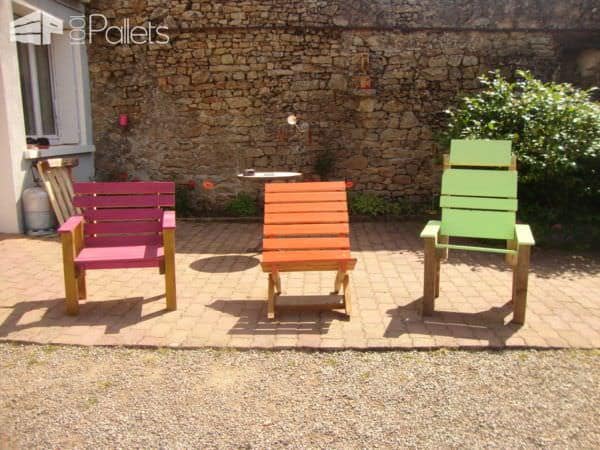 Pallets Garden Armchairs Pallet Benches, Pallet Chairs & Stools 