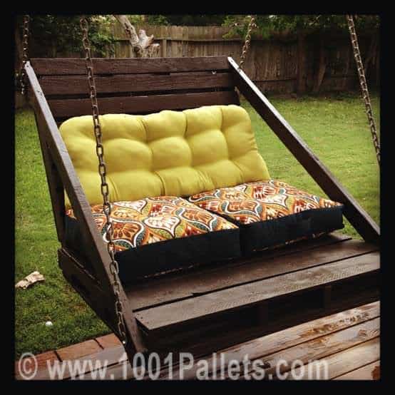 Porch Swing From Pallets Lounges & Garden Sets Pallet Benches, Pallet Chairs & Stools 