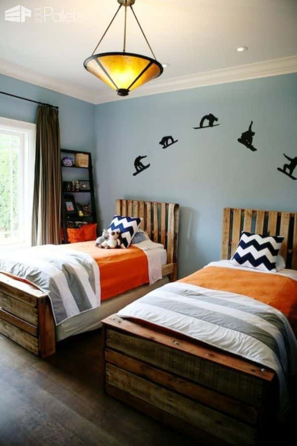 Twin Pallet Beds Save Money, Increase Style Pallet Beds, Pallet Headboards & Frames Twin Pallet Beds Save Money, Increase Style Pallet Beds, Pallet Headboards & Frames