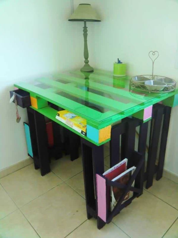 Desk Entirely Made From Repurposed Pallets Pallet Desks & Pallet Tables Desk Entirely Made From Repurposed Pallets Pallet Desks & Pallet Tables