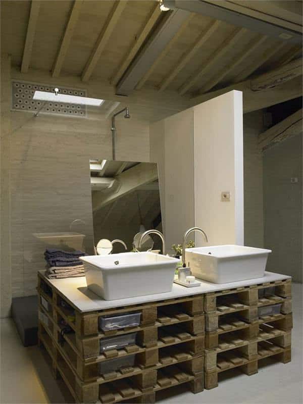 Pallet as Functional Furniture in a Loft Pallet Boxes & Chests Pallet as Functional Furniture in a Loft Pallet Boxes & Chests
