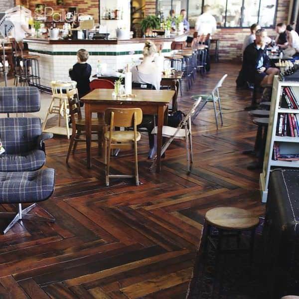 Pallets Flooring in Kex Hostel (Iceland) Pallet Floors & Decks 