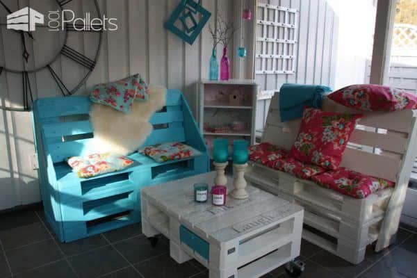 Winter Garden Made from Repurposed Pallets Lounges & Garden Sets Pallet Terraces & Pallet Patios Winter Garden Made from Repurposed Pallets Lounges & Garden Sets Pallet Terraces & Pallet Patios