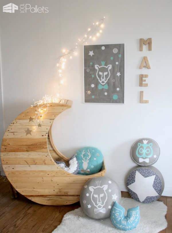 Moon Cradle Made Out of Wooden Pallets Fun Pallet Crafts for Kids Moon Cradle Made Out of Wooden Pallets Fun Pallet Crafts for Kids