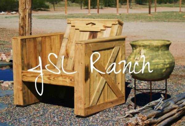 Southwestern Pallet Lounge Chair Pallet Benches, Pallet Chairs & Stools Southwestern Pallet Lounge Chair Pallet Benches, Pallet Chairs & Stools