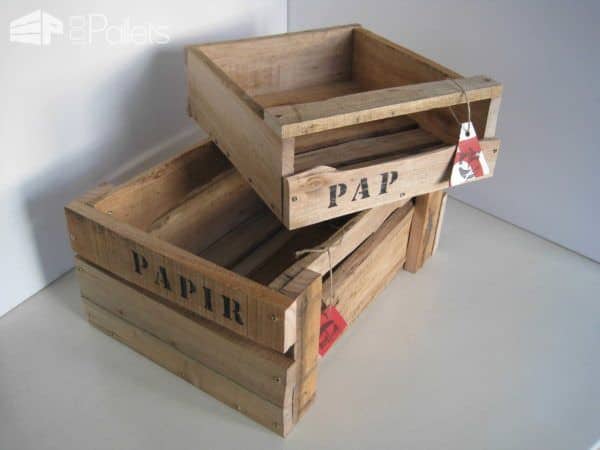 Wooden Boxes Made Of Pallet Wood Pallet Boxes & Chests 