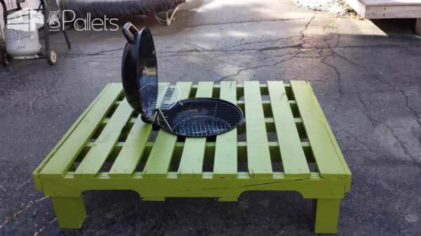 Grill/Fire Pit Table Made Out Of Repurposed Pallet Pallet Desks & Pallet Tables Grill/Fire Pit Table Made Out Of Repurposed Pallet Pallet Desks & Pallet Tables