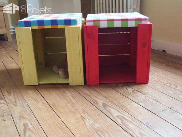Kid’s Stools To Play & Seat Fun Pallet Crafts for Kids Pallet Benches, Pallet Chairs & Stools Kid’s Stools To Play & Seat Fun Pallet Crafts for Kids Pallet Benches, Pallet Chairs & Stools