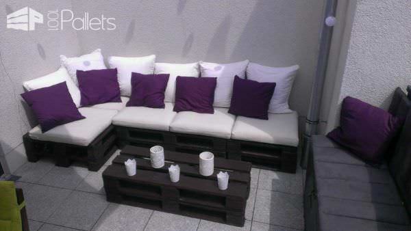 Lounge Area / Sonnendeck :-) Pallet Sofas & Couches 
