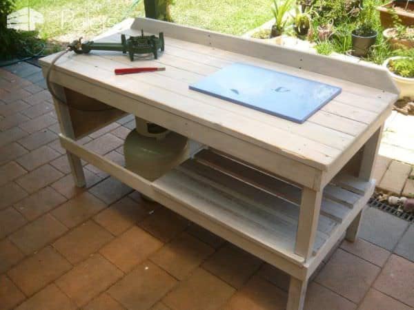 Outdoor Pallet Cooking Table Pallet Desks & Pallet Tables Outdoor Pallet Cooking Table Pallet Desks & Pallet Tables