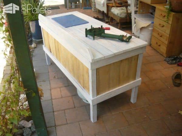 Outdoor Pallet Cooking Table Pallet Desks & Pallet Tables Outdoor Pallet Cooking Table Pallet Desks & Pallet Tables