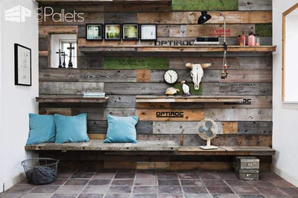 Wall Decoration Made From Pallet Sides Pallet Walls & Pallet Doors Wall Decoration Made From Pallet Sides Pallet Walls & Pallet Doors