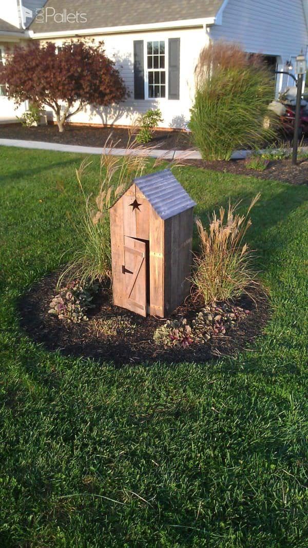Mini Outhouses Made With Repurposed Pallets Pallet Sheds, Cabins, Huts & Playhouses Mini Outhouses Made With Repurposed Pallets Pallet Sheds, Cabins, Huts & Playhouses