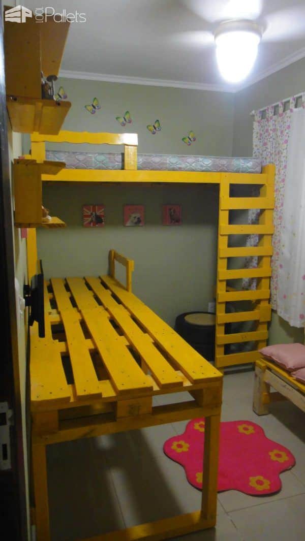 My Daughter’s Room Done With Pallets & Scrap Wood Fun Pallet Crafts for Kids 