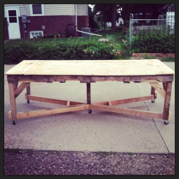 Pallet Harvest Table Pallet Desks & Pallet Tables Pallet Harvest Table Pallet Desks & Pallet Tables