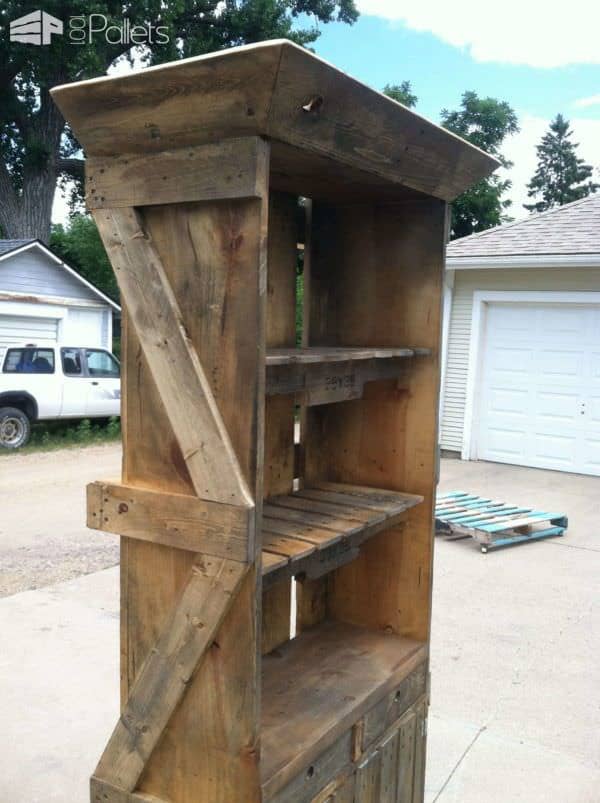 Pallet Hutch Pallet Cabinets & Wardrobes Pallet Hutch Pallet Cabinets & Wardrobes