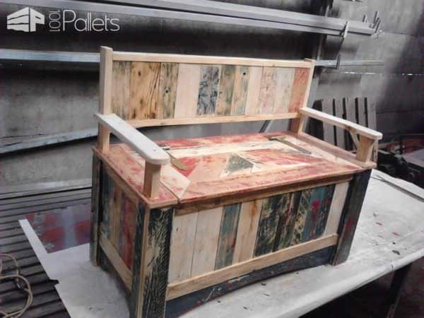 Beautiful Pallet Storage Bench Pallet Benches, Pallet Chairs & Stools Beautiful Pallet Storage Bench Pallet Benches, Pallet Chairs & Stools