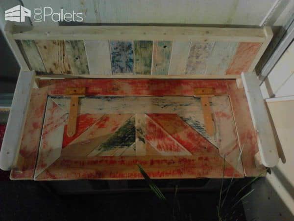 Beautiful Pallet Storage Bench Pallet Benches, Pallet Chairs & Stools Beautiful Pallet Storage Bench Pallet Benches, Pallet Chairs & Stools