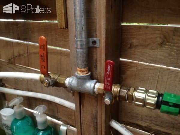 Pallet Outdoor Shower Pallets in the Garden Pallet Outdoor Shower Pallets in the Garden