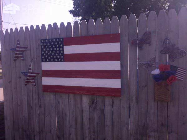 American Flag Out Of Repurposed Pallets Pallet Wall Decor & Pallet Painting American Flag Out Of Repurposed Pallets Pallet Wall Decor & Pallet Painting