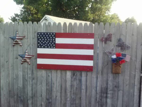 American Flag Out Of Repurposed Pallets Pallet Wall Decor & Pallet Painting American Flag Out Of Repurposed Pallets Pallet Wall Decor & Pallet Painting