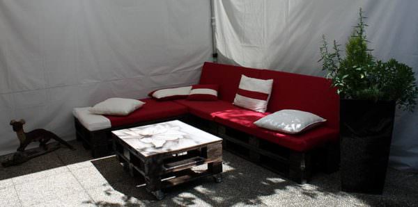 Garden Pallets Lounge / Canapé De Jardin Lounges & Garden Sets Garden Pallets Lounge / Canapé De Jardin Lounges & Garden Sets