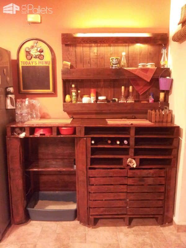 Pallet Wine Cellar, Bar & Shelf Pallet Boxes & Chests Pallet Wine Cellar, Bar & Shelf Pallet Boxes & Chests