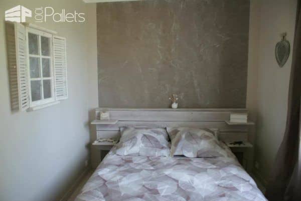 Pallets Bed Headboard / Tête De Lit En Palettes Pallet Beds, Pallet Headboards & Frames Pallets Bed Headboard / Tête De Lit En Palettes Pallet Beds, Pallet Headboards & Frames