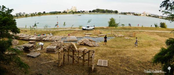 Picnic Park Made Out Of 600 Repurposed Pallets Pallet Terraces & Pallet Patios 