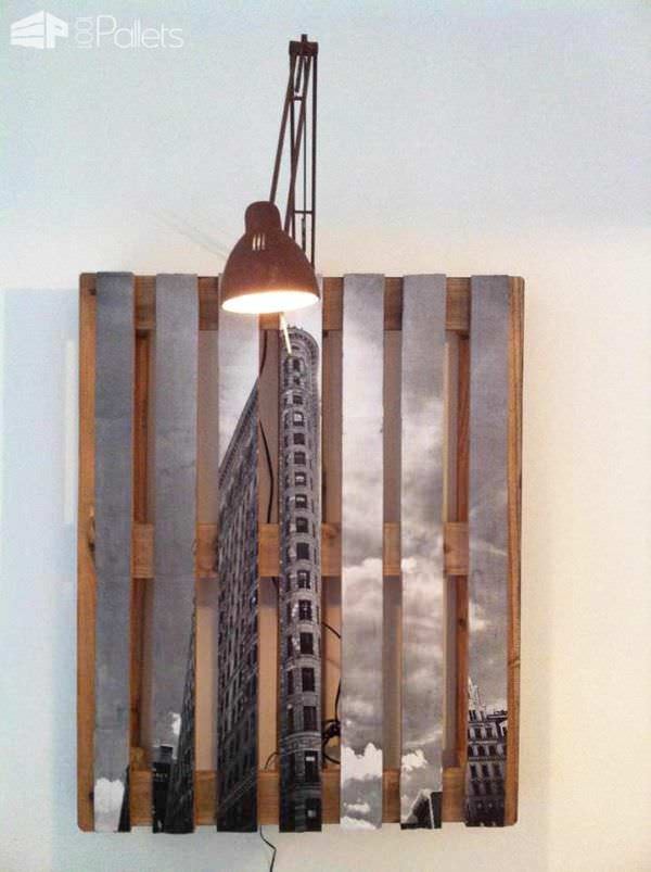 Tableau Palette Lampe / Pallet Illuminating Framework Pallet Lamps & Lights Tableau Palette Lampe / Pallet Illuminating Framework Pallet Lamps & Lights