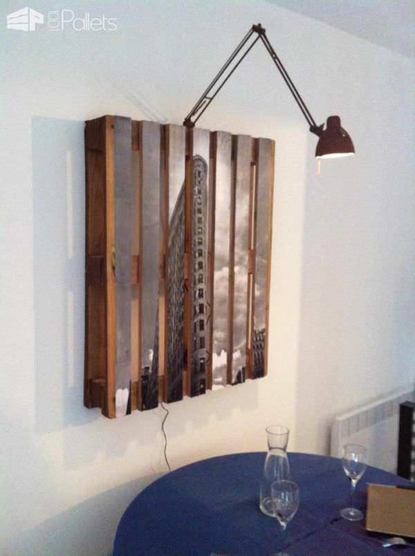 Tableau Palette Lampe / Pallet Illuminating Framework Pallet Lamps & Lights Tableau Palette Lampe / Pallet Illuminating Framework Pallet Lamps & Lights