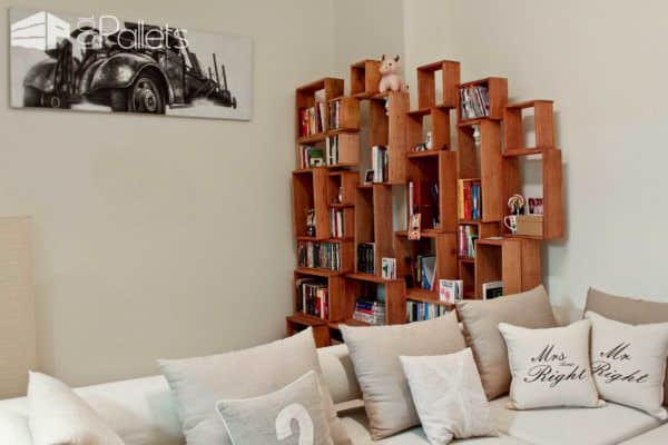 The Rogue Bookcase Out Of Pallet Wood Pallet Bookcases & Bookshelves The Rogue Bookcase Out Of Pallet Wood Pallet Bookcases & Bookshelves