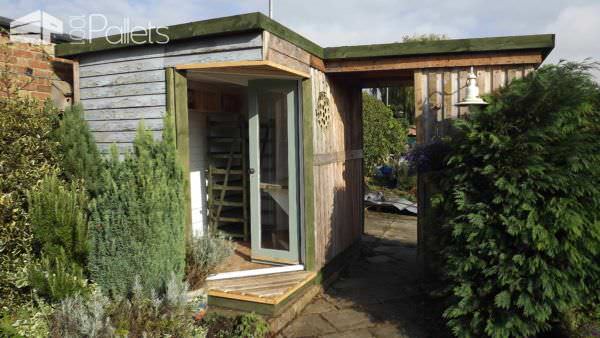 Garden Room Made Out Of 50 Repurposed Pallets Pallet Sheds, Cabins, Huts & Playhouses Garden Room Made Out Of 50 Repurposed Pallets Pallet Sheds, Cabins, Huts & Playhouses