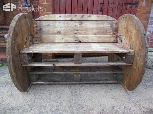 Pallet & Cable Drum Bench Pallet Benches, Pallet Chairs & Stools Pallet & Cable Drum Bench Pallet Benches, Pallet Chairs & Stools