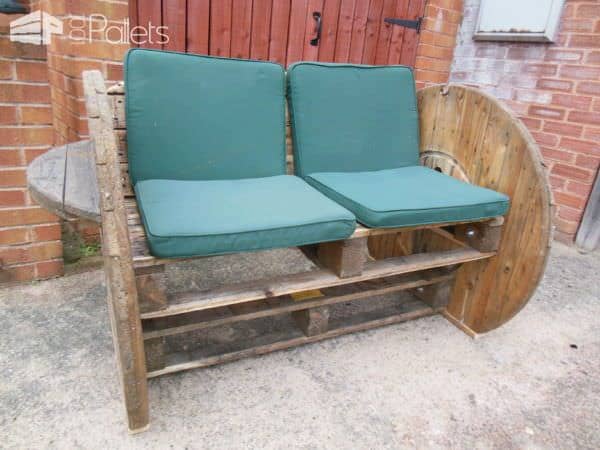 Pallet & Cable Drum Bench Pallet Benches, Pallet Chairs & Stools Pallet & Cable Drum Bench Pallet Benches, Pallet Chairs & Stools
