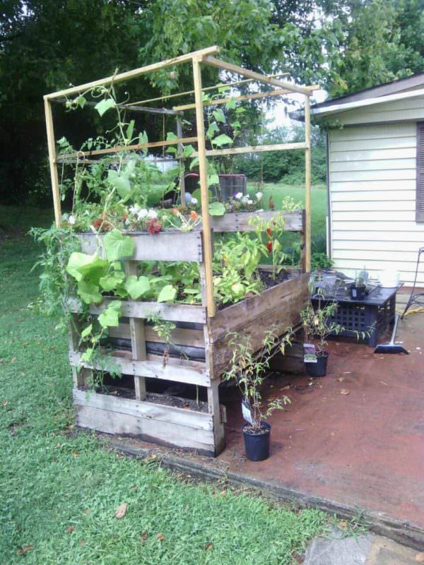 Pallet Garden Planter Pallet Planters & Compost Bins 