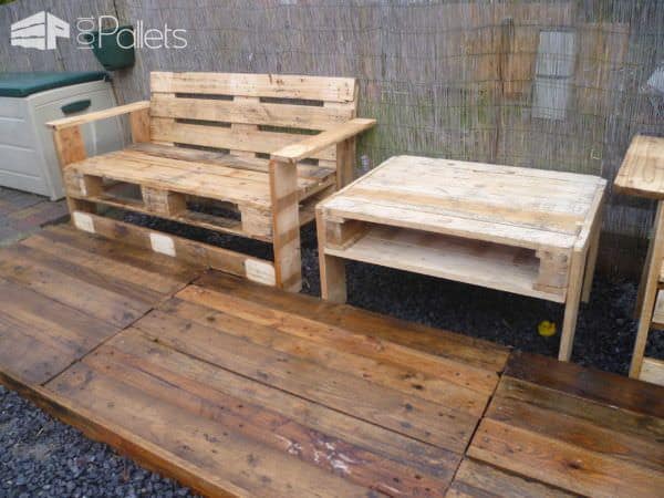 Mon Nouveau Set De Jardin / Pallets Garden Set Lounges & Garden Sets Mon Nouveau Set De Jardin / Pallets Garden Set Lounges & Garden Sets