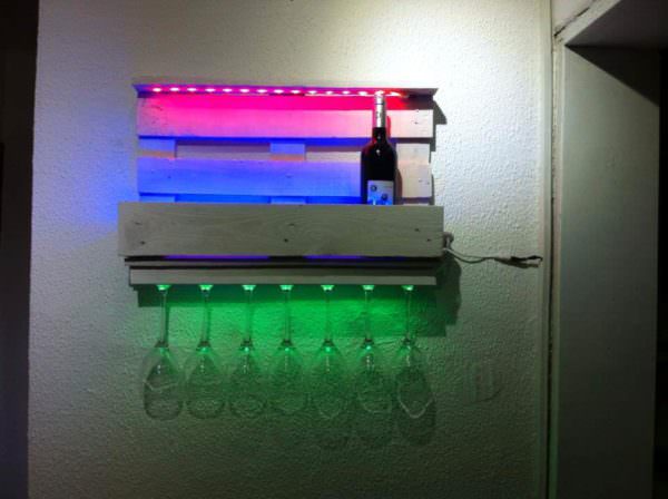 My Little Led Bar Pallet Shelves & Pallet Coat Hangers 