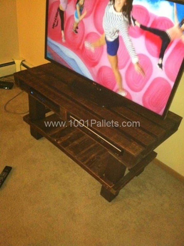 Tv Stand Made From Old Wooden Pallets Pallet TV Stands & Racks Tv Stand Made From Old Wooden Pallets Pallet TV Stands & Racks