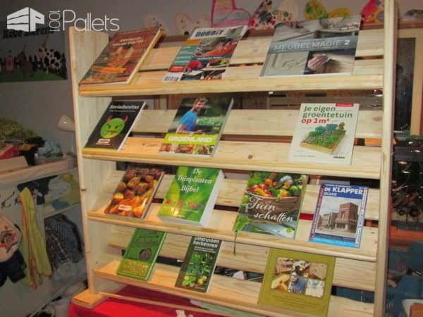 Pallet Bookcase Pallet Bookcases & Bookshelves Pallet Shelves & Pallet Coat Hangers 