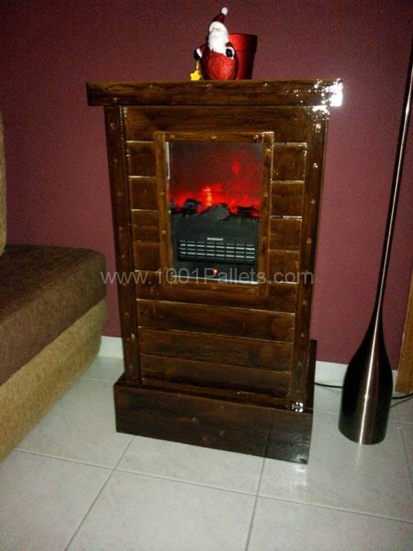 Pallet Cabinet for Electric Fireplace Device Pallet Cabinets & Wardrobes Pallet Cabinet for Electric Fireplace Device Pallet Cabinets & Wardrobes