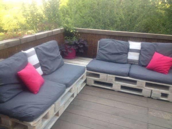 Canapé De Terrasse / Pallet Terrace Sofa Pallet Sofas & Couches 