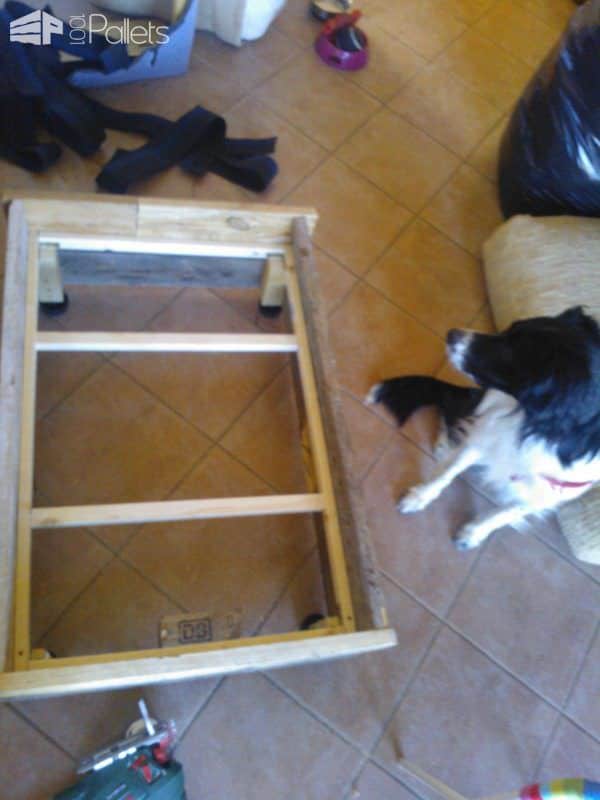 Cuccia Vintage in Pallets / Dog Bed With Pallets Animal Pallet Houses & Pallet Supplies 