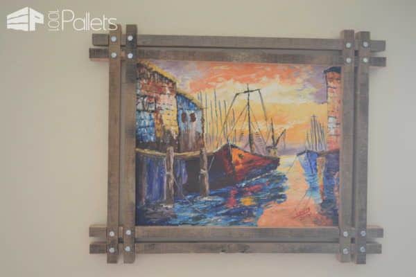 My Uses of Pallets: Unique Picture Frames Pallet Wall Decor & Pallet Painting My Uses of Pallets: Unique Picture Frames Pallet Wall Decor & Pallet Painting