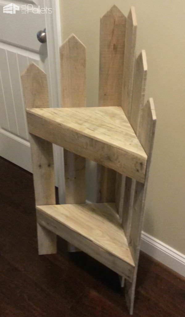 Pallet Corner Shelf Pallet Shelves & Pallet Coat Hangers Pallet Corner Shelf Pallet Shelves & Pallet Coat Hangers