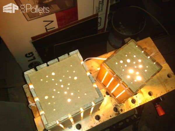 Homemade Lamps With Reclaimed Pallets Pallet Lamps & Lights Homemade Lamps With Reclaimed Pallets Pallet Lamps & Lights
