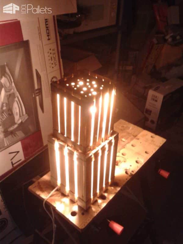 Homemade Lamps With Reclaimed Pallets Pallet Lamps & Lights Homemade Lamps With Reclaimed Pallets Pallet Lamps & Lights